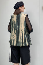 Load image into Gallery viewer, Tie-Dye Open Front Vest