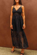 Load image into Gallery viewer, Lace Crisscross Back Sleeveless Maxi Dress