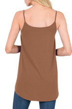 Load image into Gallery viewer, Full Size Spaghetti Strap V-Neck Flowy Tunic Cami