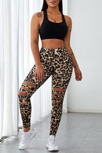 Load image into Gallery viewer, High Waist Cutout Yoga Leggings