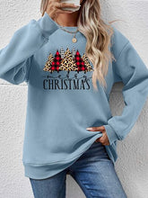 Load image into Gallery viewer, MERRY CHRISTMAS Round Neck Long Sleeve Sweatshirt