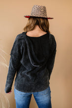 Load image into Gallery viewer, BiBi Take a Break Mineral Wash Waffle Knit Hoodie