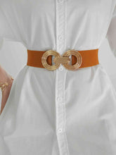 Load image into Gallery viewer, Geometric Buckle Elastic Wide Belt