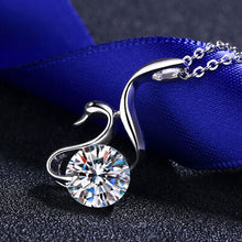 Load image into Gallery viewer, 2 Carat Moissanite 925 Sterling Silver Necklace