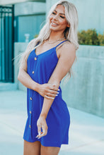 Load image into Gallery viewer, Buttoned Spaghetti Strap Dress