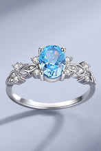 Load image into Gallery viewer, 925 Sterling Silver Inlaid Cubic Zirconia Ring