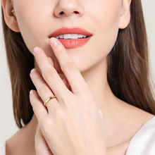 Load image into Gallery viewer, 925 Sterling Silver Inlaid Moissanite Ring