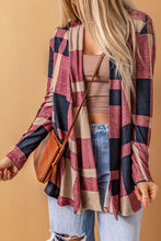 Load image into Gallery viewer, Plaid Open Front Cardigan