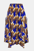 Load image into Gallery viewer, Houndstooth Accordion Pleated Handkerchief Hem Skirt