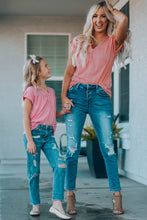 Load image into Gallery viewer, Women Buttoned Roll-Tab Sleeve Tee Shirt