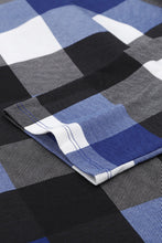 Load image into Gallery viewer, Plaid V-Neck Long Sleeve Top