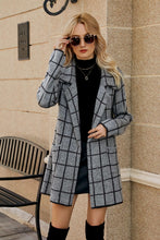 Load image into Gallery viewer, Printed Open Front Lapel Collar Cardigan with Pockets