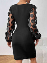 Load image into Gallery viewer, Surplice Neck Long Sleeve Dress