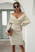 Load image into Gallery viewer, Dolman Sleeve Rib-Knit Top and Skirt Set