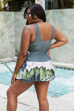 Load image into Gallery viewer, Marina West Swim Full Size Clear Waters Swim Dress in Aloha Forest