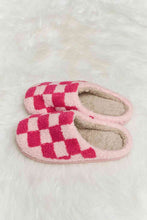 Load image into Gallery viewer, Melody Checkered Print Plush Slide Slippers