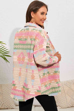 Load image into Gallery viewer, Geometric Button Down Collared Jacket