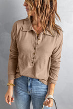 Load image into Gallery viewer, Half Button Collared Knit Top