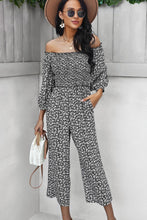 Load image into Gallery viewer, Ditsy Floral Off-Shoulder Wide Leg Jumpsuit