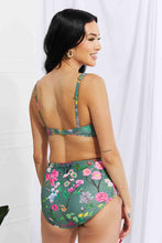 Load image into Gallery viewer, Marina West Swim Take A Dip Twist High-Rise Bikini in Sage
