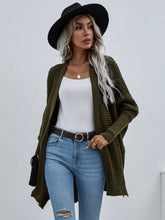 Load image into Gallery viewer, Waffle Knit Open Front Cardigan