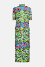 Load image into Gallery viewer, Floral Accordion Pleated Shirt and Midi Skirt Set with Pockets