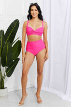 Load image into Gallery viewer, Marina West Swim Take A Dip Twist High-Rise Bikini in Pink