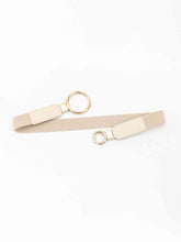 Load image into Gallery viewer, Double Ring Buckle Elastic PU Belt