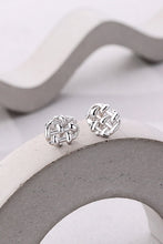 Load image into Gallery viewer, 925 Sterling Silver Woven Stud Earrings