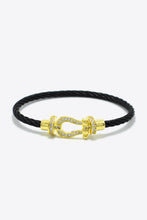 Load image into Gallery viewer, Men Rhinestone Cable Bracelet