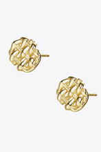 Load image into Gallery viewer, 925 Sterling Silver Woven Stud Earrings