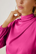 Load image into Gallery viewer, Mock Neck Ruffled Asymmetrical Dress