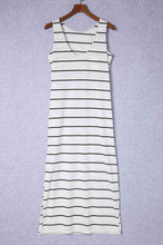 Load image into Gallery viewer, Striped Slit Sleeveless Maxi Dress