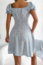 Load image into Gallery viewer, Ditsy Floral Drawstring A-Line Dress
