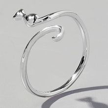 Load image into Gallery viewer, Cat Shape 925 Sterling Silver Ring