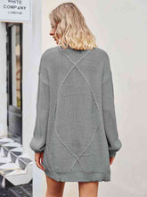 Load image into Gallery viewer, Cable-Knit Long Sleeve Cardigan