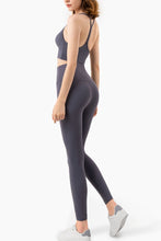 Load image into Gallery viewer, Breathable Racerback Halter Neck Sports Bra