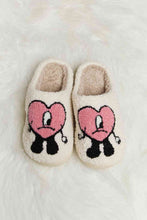 Load image into Gallery viewer, Melody Love Heart Print Plush Slippers