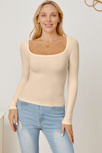 Load image into Gallery viewer, Square Neck Long Sleeve T-Shirt