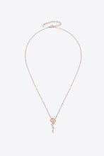 Load image into Gallery viewer, 925 Sterling Silver 18K Rose Gold-Plated Pendant Necklace