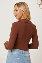 Load image into Gallery viewer, V-Neck Long Sleeve Bodysuit