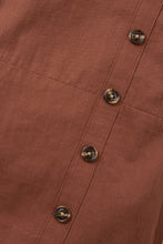 Load image into Gallery viewer, Girls Solid Decorative Buttons Dress Set