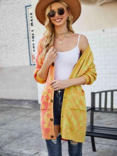 Load image into Gallery viewer, Leopard Button Down Longline Cardigan