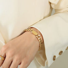 Load image into Gallery viewer, 18K Gold-Plated Titanium Steel Bracelet