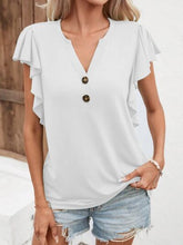 Load image into Gallery viewer, Notched Cap Sleeve T-Shirt