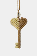 Load image into Gallery viewer, Cotton Cord Key Shape Pendant Necklace