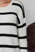 Load image into Gallery viewer, Striped Drop Shoulder Sweater