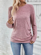 Load image into Gallery viewer, Round Neck Long Sleeve T-Shirt