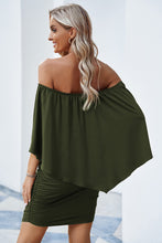 Load image into Gallery viewer, Full Size Off-Shoulder Layered Dress