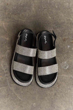 Load image into Gallery viewer, Qupid Shine On Platform Rhinestone Slingback Sandal